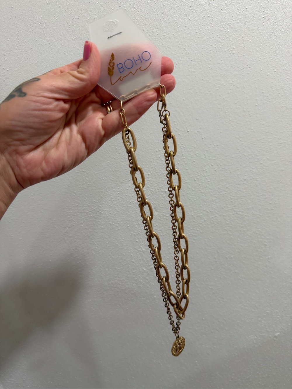 Chic Double Chain Gold Necklace